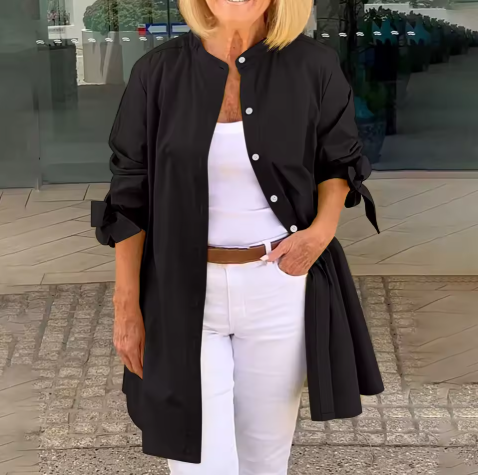 DALIA | Elegante blusa con detalles abotonados y corte fluido