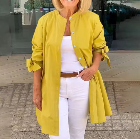 DALIA | Elegante blusa con detalles abotonados y corte fluido